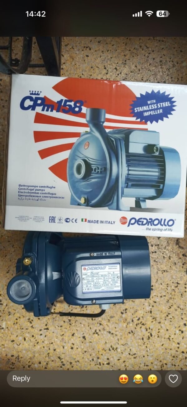Pedrollo 1HP CPM 158 Periphery Water Pump